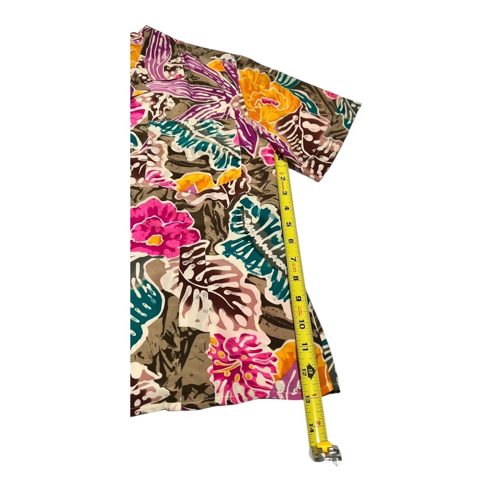 Christian Dior Floral Silk Button-Up Shirt‎ Women's Size 4 - Picture 8 of 15